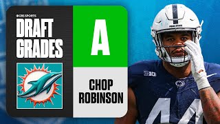 2024 NFL Draft Grades Dolphins select Chop Robinson No 21 Overall  CBS Sports [upl. by Nyltak]