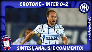 CROTONE  INTER 02 SINTESI ANALISI E COMMENTO [upl. by Iredale]