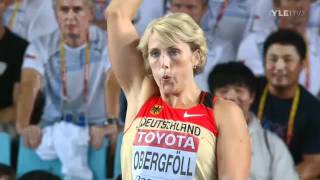 Javelin Throw Women Final  Maria Abakumova 7199m and Barbora Spotakova 7158m [upl. by Rahab]