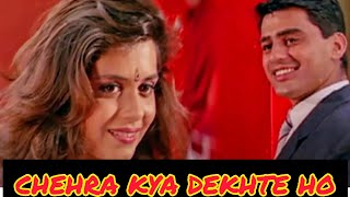 Chehra Kya Dekhte Ho चेहरा क्या देखते हो Salaami 1994 Kumar Sanu Asha Bhosle  Ayub Khan song [upl. by Elsy286]