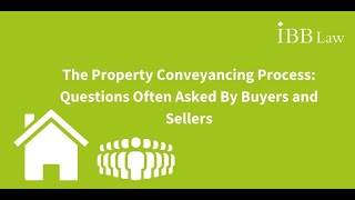 The Property Conveyancing Process Questions Often Asked By Buyers and Sellers [upl. by Novanod]