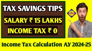 Tax Saving Guide 2024 Tax Planning for Salaried Person Calculate Income Tax Tax Saving Tips Tamil [upl. by Uokes]