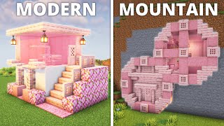 3 Cozy Cherry Wood Starter Houses in Minecraft⚒️ [upl. by Rasia115]