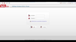 كيف تدخل على اعدادات روتر TE DATA اذا كتيت Username و Password كلمةadmin ولم يسجل الدخول [upl. by Oileve]