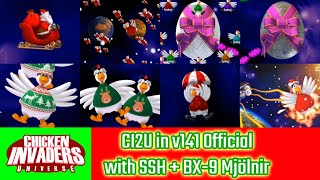 Chicken Invaders Universe Christmas  CI2U in v141 Official with SSH  BX9 Mjölnir [upl. by Ardien]