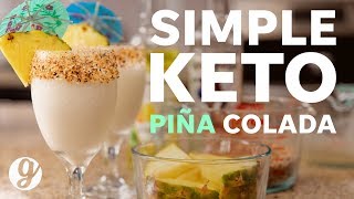 Keto Piña Colada Recipe with Just 3 Ingredients  GRATEFUL [upl. by Bunch412]