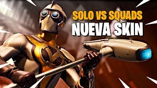 SOLO VS SQUADS CON LA NUEVA SKIN   Fortnite Battle Royale [upl. by Sillyhp439]