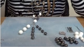 Tutorial Collana in Pietre Dure di Shell e Hematite  PerlineBijouxcom [upl. by Blalock]