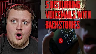 5 Disturbing Voicemails with Backstories Mr Nightmare REACTION [upl. by Ahtael]