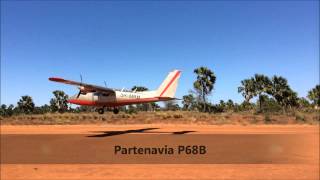 Partenavia P68B takeoff from Mifoko Madagascar [upl. by Brice127]