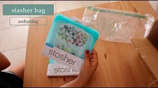 STASHER bag  UNBOXING amp FIRST IMPRESSION [upl. by Olag]