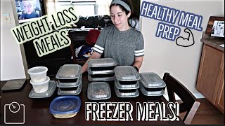 Healthy Freezer Meal Prep  High Protein Weight Loss Meals [upl. by Olli]