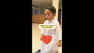 MASYAALLOH MAKASIH ANAK SHOLEH MAU MENGINGATKAN KAMI UNTUK SHOLAT❤️muhammad levian alfatihbillar [upl. by Ahsenyt919]