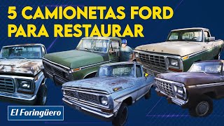 5 Camionetas Ford Para Restaurar  Años 73 al 79  El Foringüero [upl. by Ninehc]