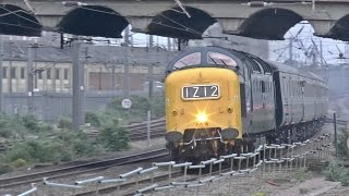 Deltic D9009 THUNDERS along the East Coast Mainline on 1Z11 amp 1Z13 060517 [upl. by Eiderf828]