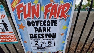 Dovecote Park Beeston Fun Fair  May 2024 [upl. by Rimidalg784]