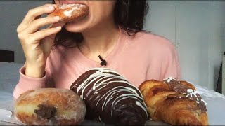 EATING Chocolate Croissants amp Donuts 🍩🥐 Eating ShowEating SoundsASMR [upl. by Delaryd]