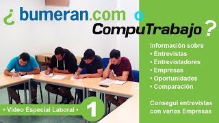 Computrabajo o Bumeran  Conseguí trabajo en empresas Buenos Aires Información [upl. by Ajnot]