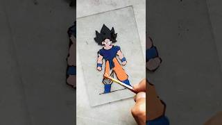 Goku glass painting shorts trending viralvideo [upl. by Dougy]