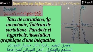 Généralités sur fonctionsséance51 bac sc ex et Sm parité dune fonction 5الدوال باك علوم الحصة [upl. by Lenssen]