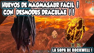 CONSEGUIR HUEVOS DE MAGMASAURIO FACIL ARK FJORDUR  😱🍵 [upl. by Uot978]