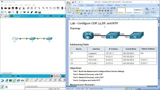 1082 Lab  Configure CDP LLDP and NTP [upl. by Atirahc]