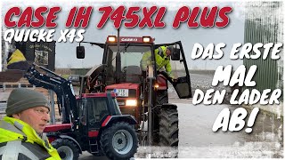 Obsthof Raddatz  CASE IH 745XL PLUS I Wir bauen das erste Mal den Quicke X4s ab und wieder dran [upl. by Dinnage24]