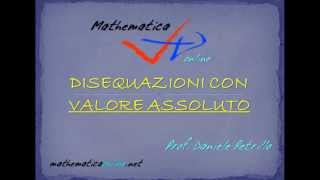 DISEQUAZIONE CON DOPPIO VALORE ASSOLUTO [upl. by Neryt]