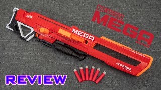 REVIEW Nerf Accustrike MEGA Thunderhawk  Collapsible Barrel [upl. by Fenelia]