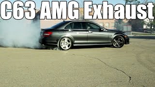 20072014 Mercedes C63 AMG Donuts  Exhaust Pure Sound [upl. by Lad]