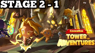 Cookie Run Tower of Adventures  Stage 2  1  Cookie Run Gameplay FHD [upl. by Kowatch]