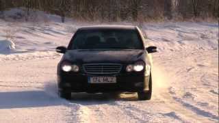 MB W203 on snow [upl. by Sirromal382]