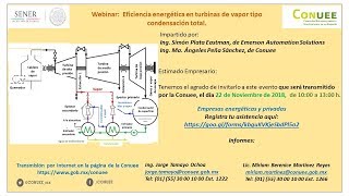 Webinar Eficiencia energética en turbinas de vapor tipo condensación total [upl. by Whitford]