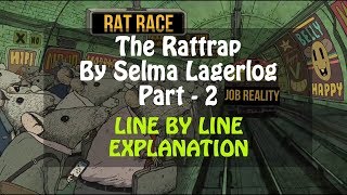 The Rattrap Line by Line Part  2 by Selma Lagerlof in Hindi Class 12 Flamingo CBSE [upl. by Nomolos974]