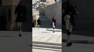 Athens Tomb of Unknown Soldier Guard Change GREECE shorts vicstefanu [upl. by Oberg]