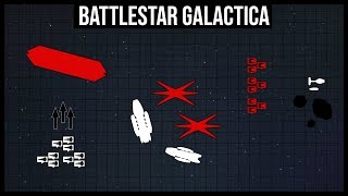 The Battlestar Galacticas First Major Victory  BSG Battle Breakdown [upl. by Ulrika568]