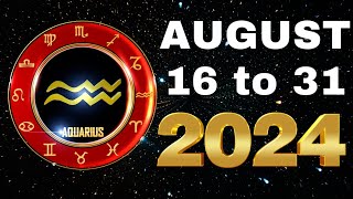 AQUARIUS August 16 to 31 2024 Monthly Gabay Tarot Reading [upl. by Yentruoc]