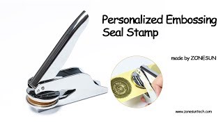 How to ues Custom Brass Embossing Stamp Logo Personalized Embossing Seal Stamp [upl. by Freddi]