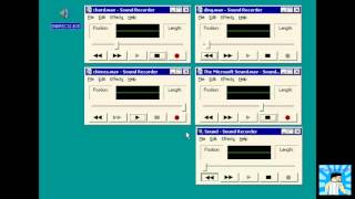 Fun with SNDREC32EXE Clown Staples [upl. by Orhtej]