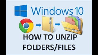 Windows 10  Unzip Files amp Folders  How to Extract a Zip File or Folder on MS Microsoft PC Explorer [upl. by Arnon53]