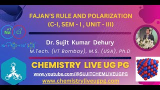 FAJANS RULE POLARISATION [upl. by Llerraj548]