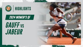 Gauff vs Jabeur Quarterfinal Highlights  RolandGarros 2024 [upl. by Rexferd]