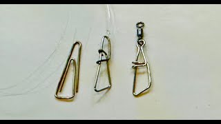 Twin lock fishing snap from paper clips  Maybe you need it [upl. by Hazel]