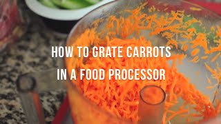 How to Grate Carrots in a Food Processor  cooksmarts [upl. by Abigael]