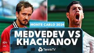 Daniil Medvedev vs Karen Khachanov Match Highlights  Monte Carlo 2024 [upl. by Svensen768]