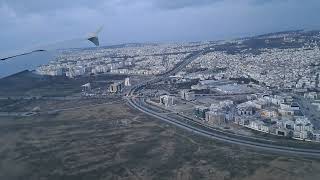 TUNISAIR landing at Tunis Carthage Airport [upl. by Aierb]