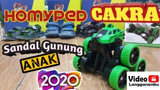 Homyped 2020 CAKRA  Sandal Gunung  HIJAU  Full Review Homyped Berhadiah Mainan Remote Control [upl. by Yclehc]