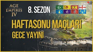 Age of Empires IV Haftasonu Maçları Pazar Gecesi Dereceli  Çay Kahve Sohbeti  AoE4 S8 [upl. by Joye460]