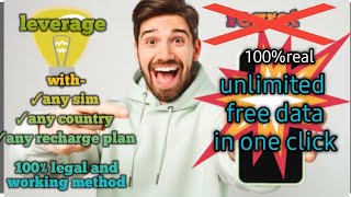 trick to get unlimited free data everydayunlimited free data Dene vala appmtm tunnel litefree net [upl. by Macmahon]