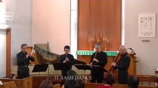 Romanian Folk Dances Sekishi Recorder Quartet [upl. by Jehu]